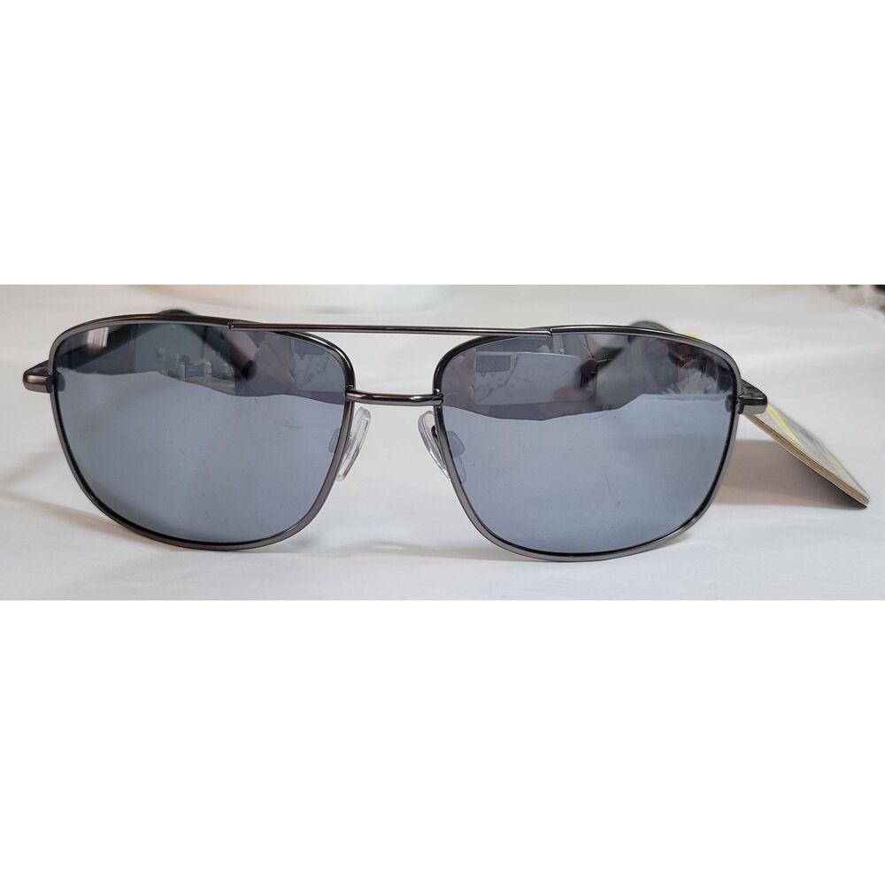 Foster Grant Polarized Silver Mirrored Aviator Sunglasses Scratch Resist New